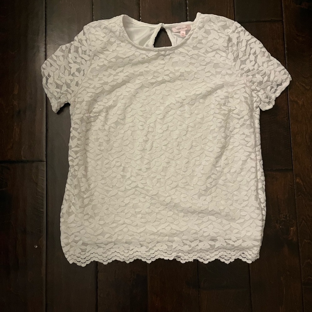 Teddy Rose Floral Lace Top